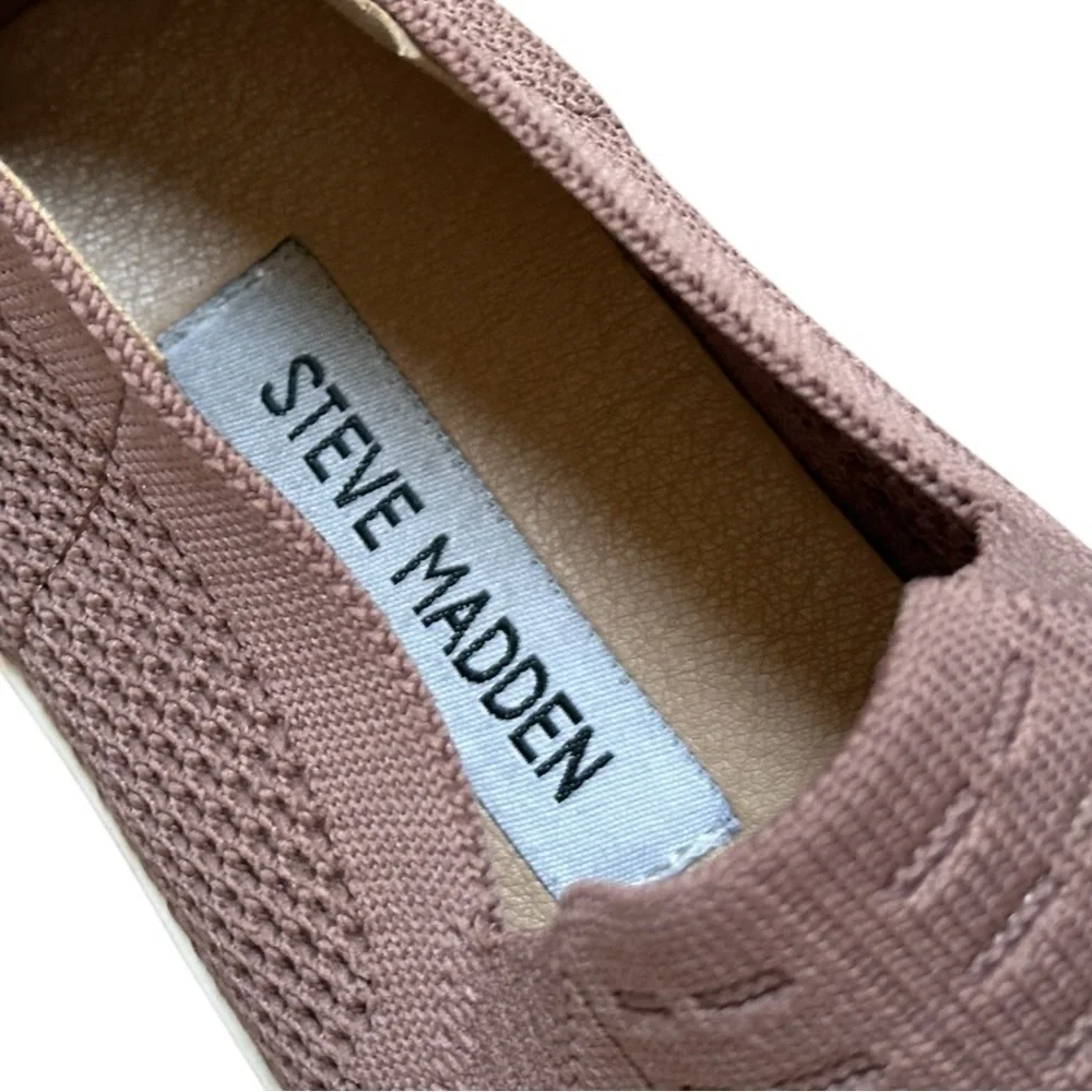 Steve Madden Sock Sneakers Size 6.5 Mauve Pink Freeda Comfort Walking Shoes